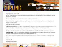 Tablet Screenshot of cleansheetcurling.com